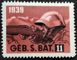 Soldatenmarke 2.WK, Gebirgs Schützen Bat 11, Wi Inf 156