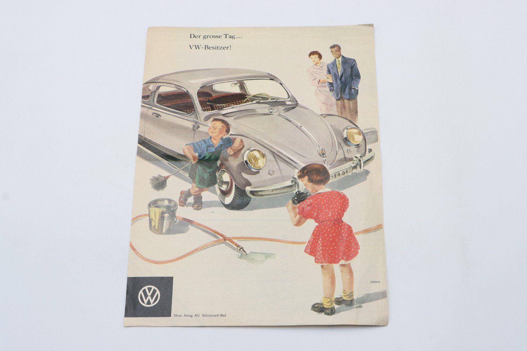 VW Documenti: VW Käfer Zeitungsausschnitt aus circa 1959 – Usato da Bühl b.Aarberg venduto da Collectorpassions 2