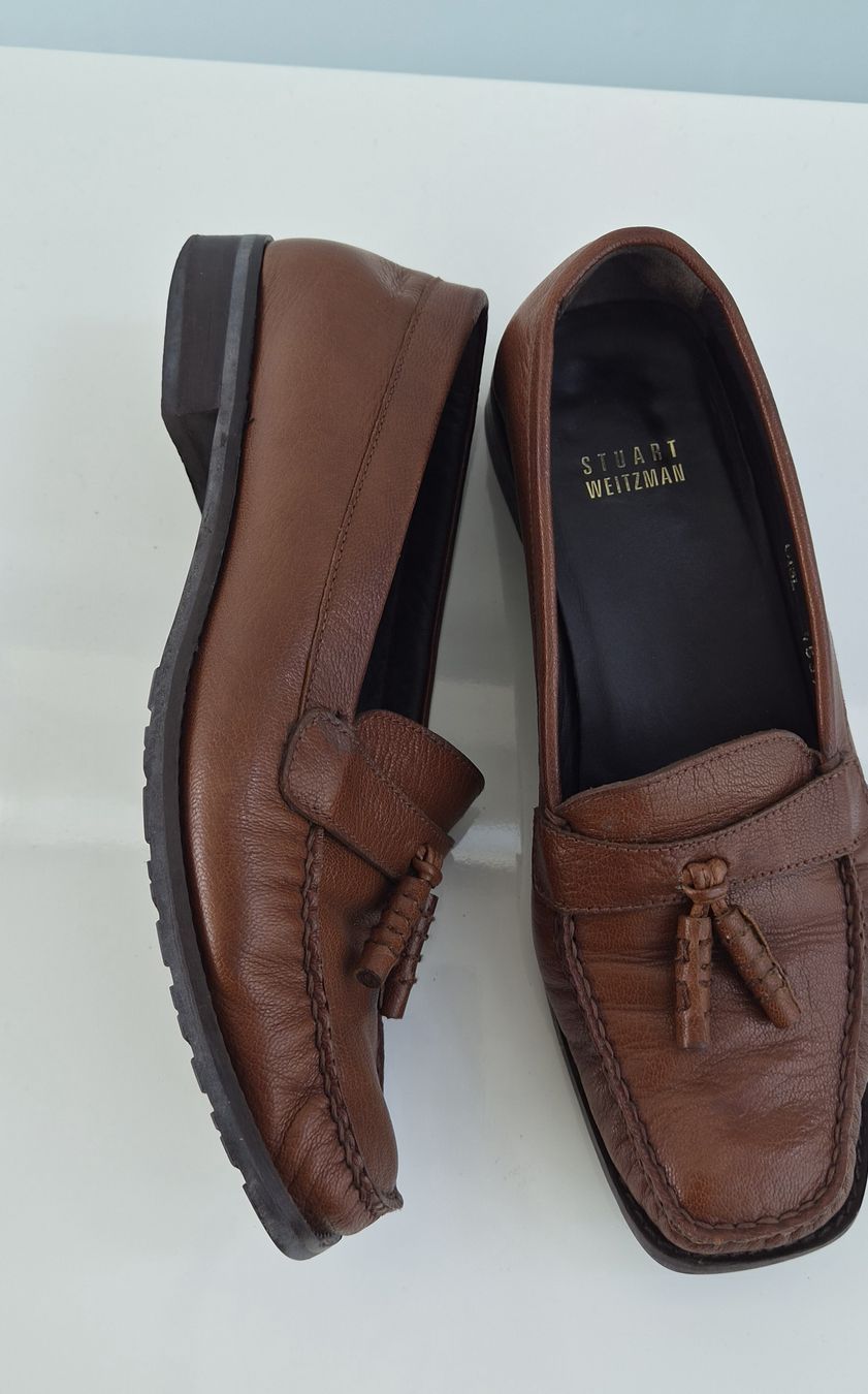 Stuart Weitzman Scarpe da donna: Top Schuhe Stuart Weitzman Leder Loafer Grösse 37  – Usato da Rapperswil SG venduto da lemiii 1