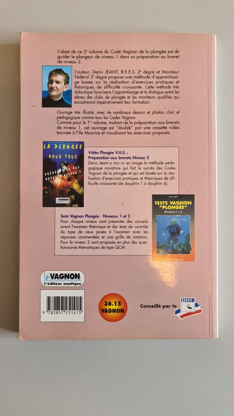 Bücher: Code Vagnon de la Plongée Niveau 2 - livre de plongée – Gebraucht aus Sorengo von Littman 1
