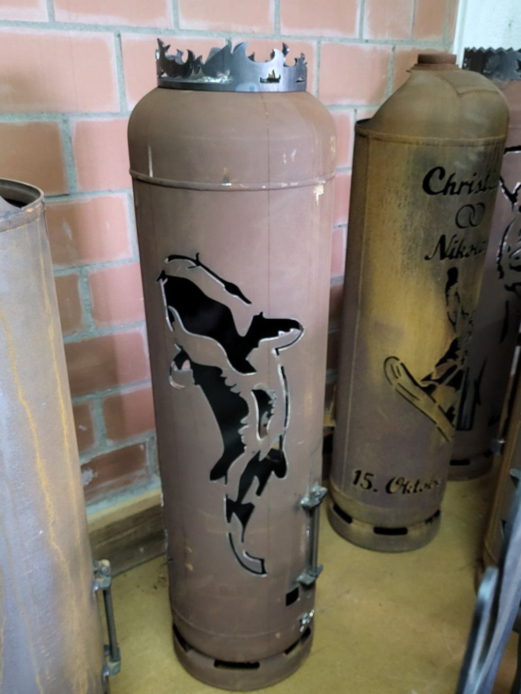 Bracieri: Feuerstelle/Feuersäule Orca – Nuovo (secondo la descrizione) da Diessenhofen venduto da Osio