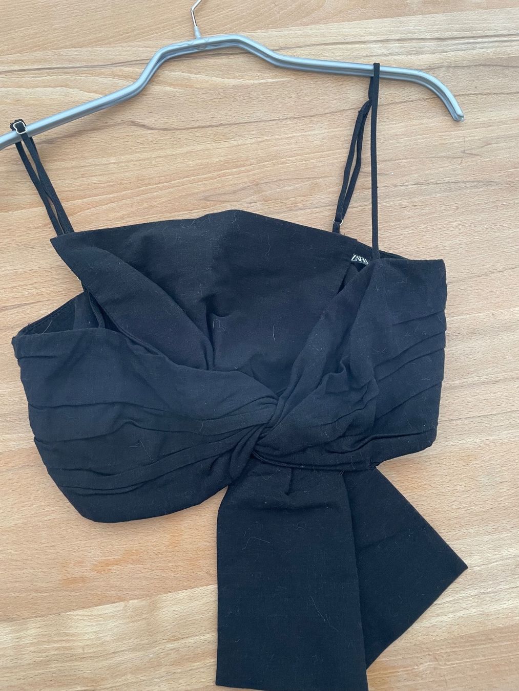 Zara Tops: Top Zara Noir Nœud Taille M – Gebraucht aus Sion von Mazarine_ 1