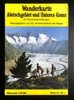 Wanderkarte Aletschgebiet und Unteres Goms (1:25 000) 1982