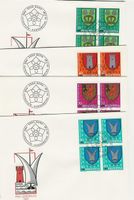 PJ Viererblock Jahrg. 1979-1983 auf FDC (J2171Z)
