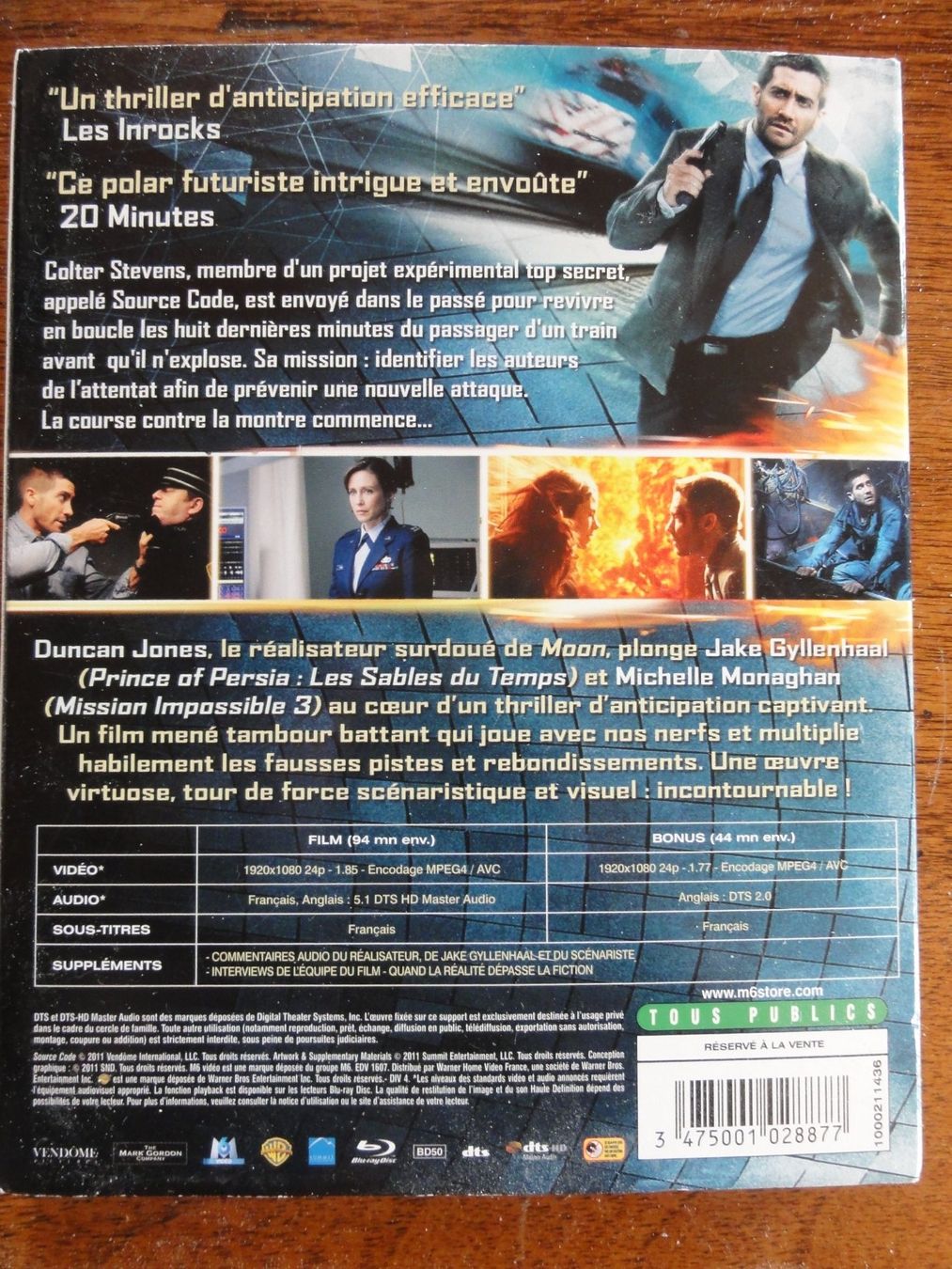 Alle DVDs: Code Source  Jake Gyllenhaal  Michelle Monaghan – Neu (gemäss Beschreibung) aus L' Auberson von  1