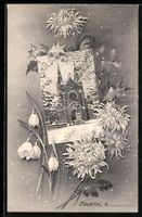 Neuchâtel, Kirche im Winter, Schneegl