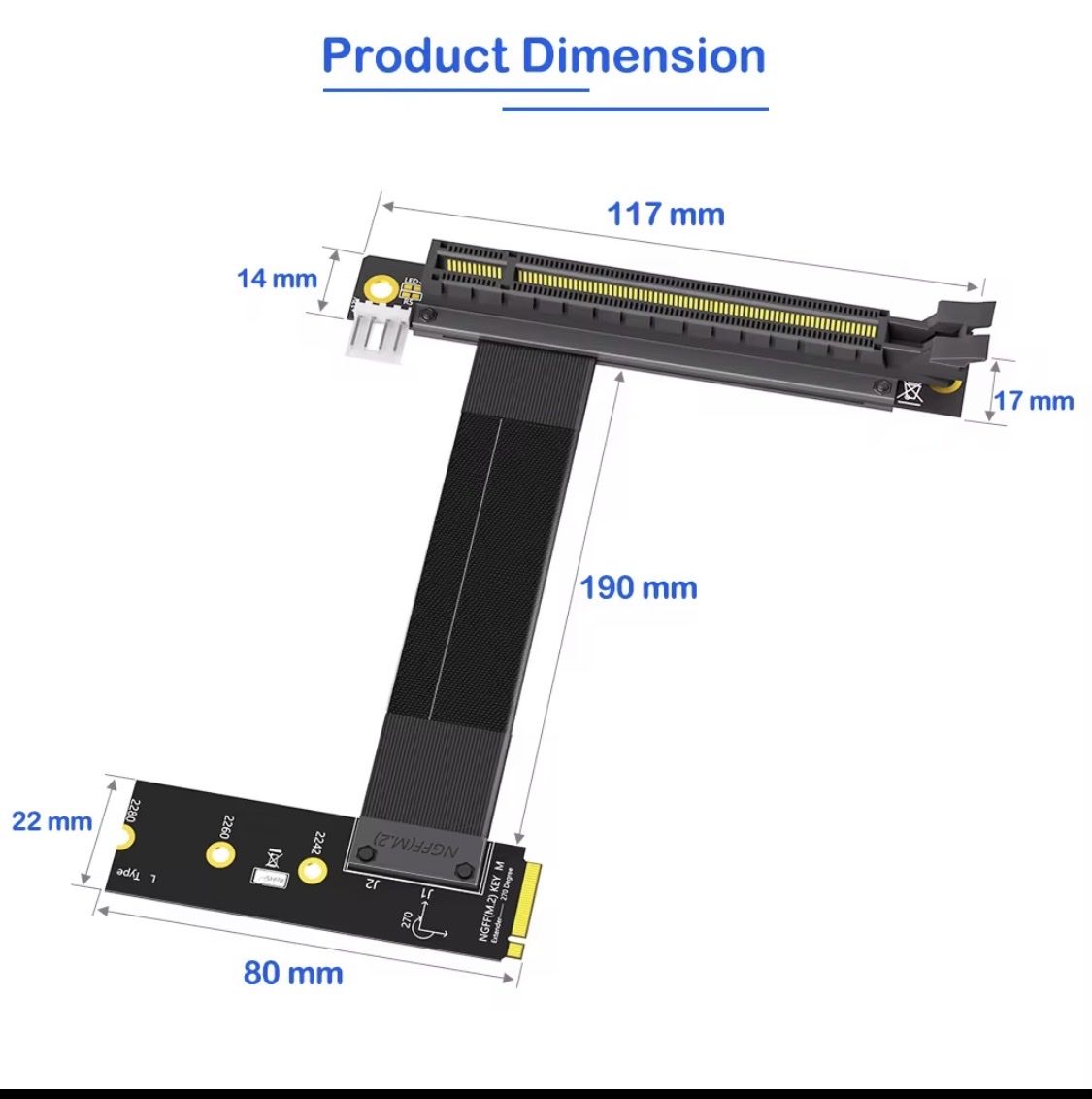 Unità & Adattatore: M.2 NVME Key M zu PCI-E 16X GPU Adapter – Nuovo (secondo la descrizione) da Bern venduto da SamccoH 4