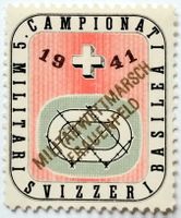 Soldatenmarke 2.WK, Armeem, Frauenf, Rennbahn, Ita, Wi AM 35