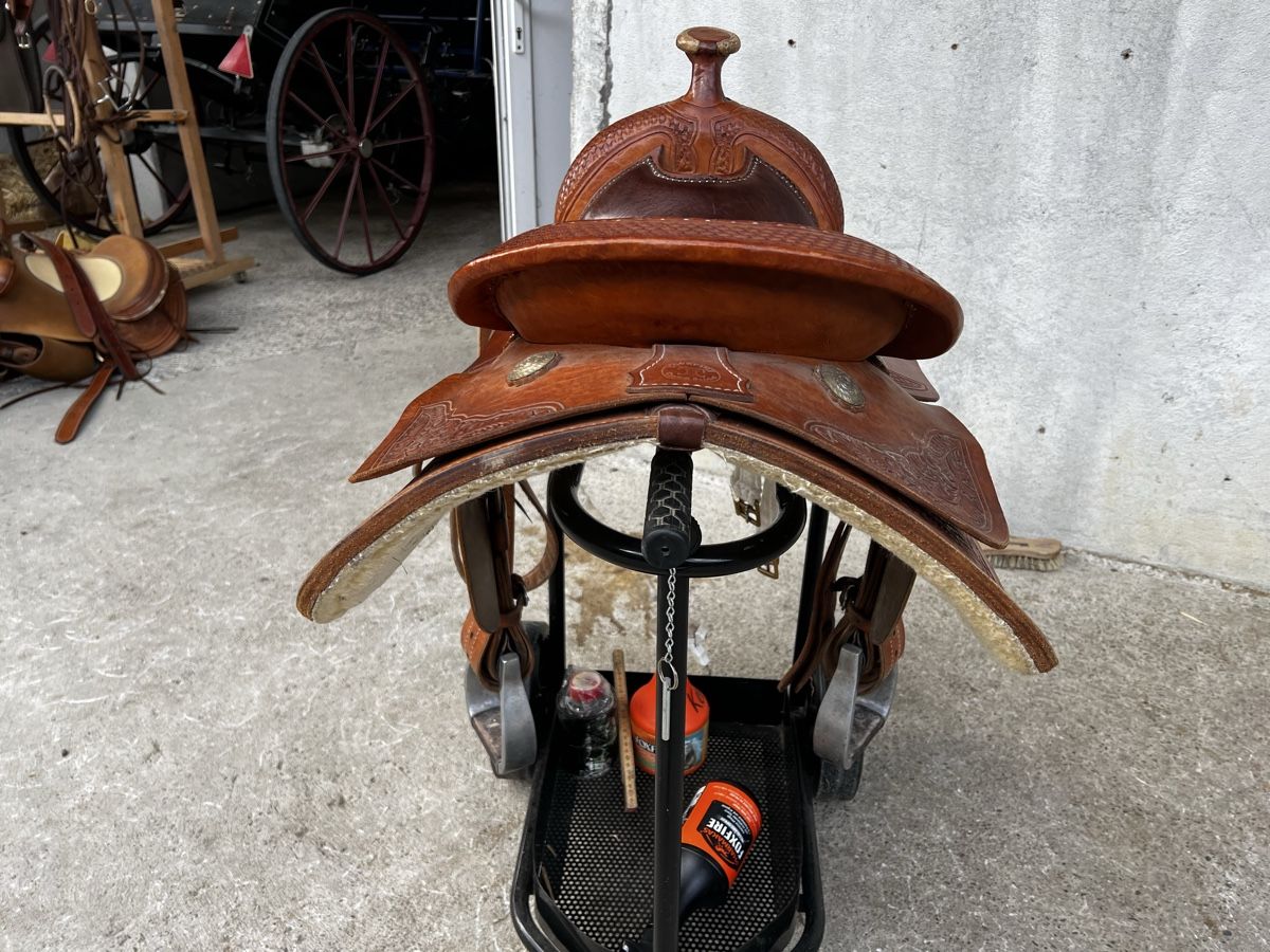 Selles, accessoires: Wunderschöner Reining Sattel  – D'occasion à Oerlingen par Lucaphil01 2