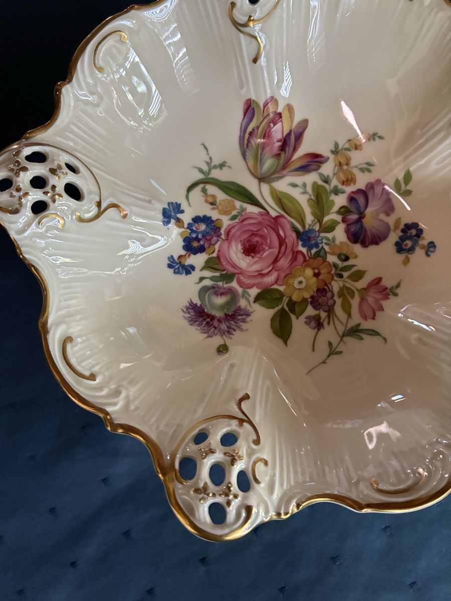 Rosenthal Ciotole: Rosenthal Gebäckschale mit durchbrochenem Rand  – Usato da Dornach venduto da Rosengarten 4