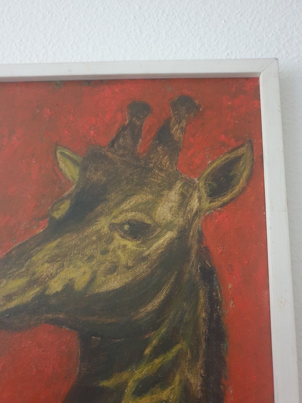 Dipinti: Giraffe Wandbild Ölbild Gemälde – Usato da Allschwil venduto da Sandyheart 1