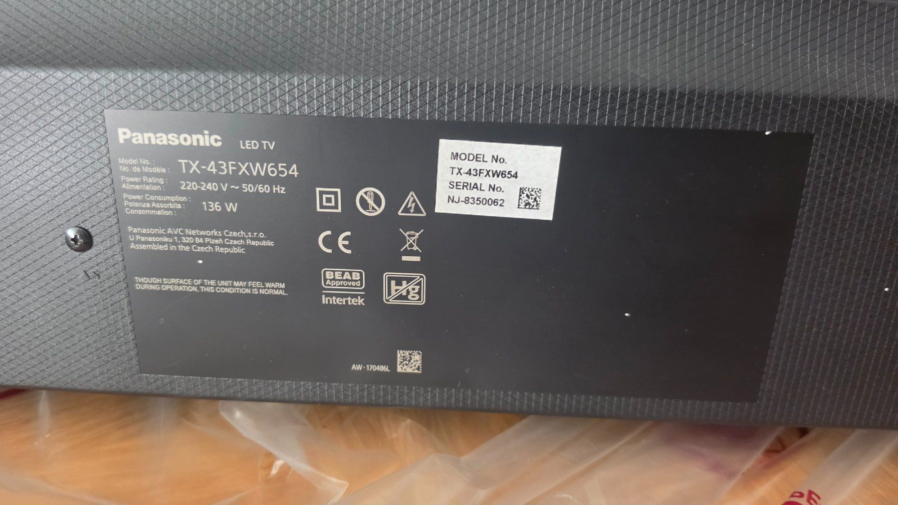 Televisori: Téléviseur Panasonic 43" 4K UHD – Usato da Cologny venduto da Maxime1223 4
