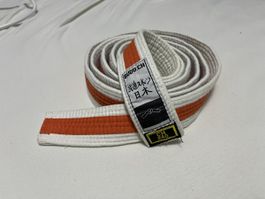 Judogürtel, Kampfsport Gürtel, weiss-orange, 240cm neuwertig
