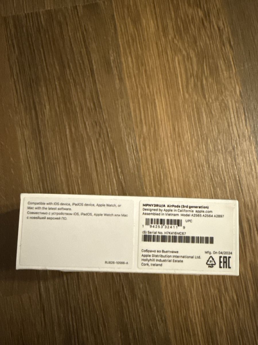 Apple Kopfhörer: Apple AirPods 3. Generation mit Lightning Case neu+Ladekabl – Gebraucht aus Mels von den_8kpk 2