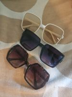 3 paires de lunettes de soleil style seventies