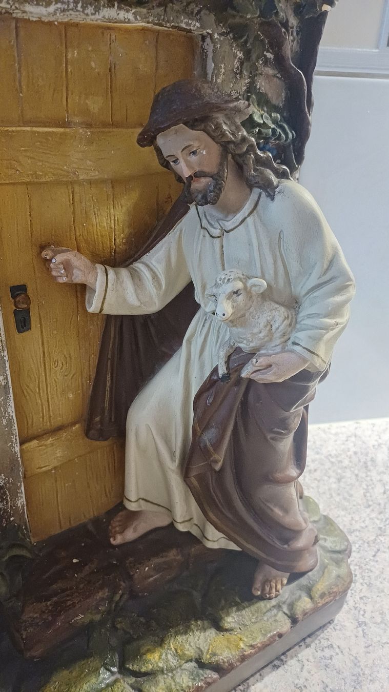 Statuette: Antike Jesus Figur mit Schaf – Usato da Flawil venduto da Naphtali 1