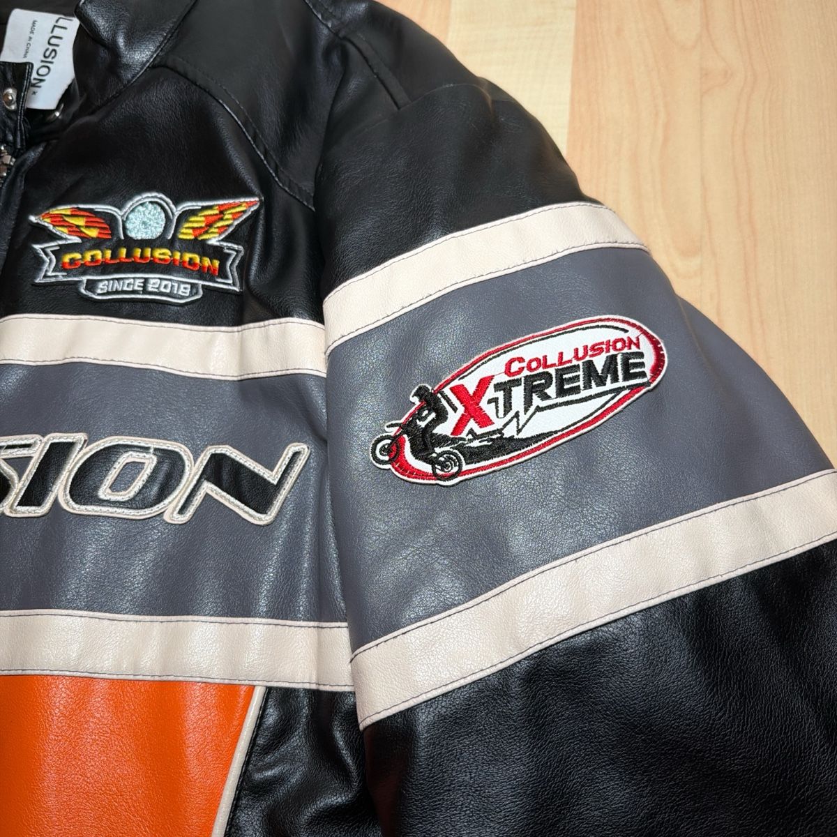 Giacche: Collusion Racing Leather Jacket, Great Condition, Size XL – Usato da St. Gallen venduto da ber_82p9 3
