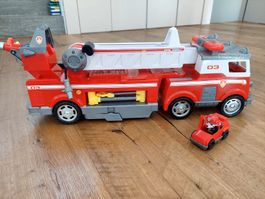 Paw Patrol Feuerwehrwagen Marshall mit Leiterfahrzeug