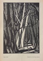 Aldo Patocchi, Mendrisio, Holzschnitt, 1933