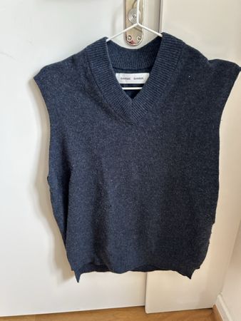 Samsoe & Samsoe Navy Blue Wool Jumper - Size S, Unisex