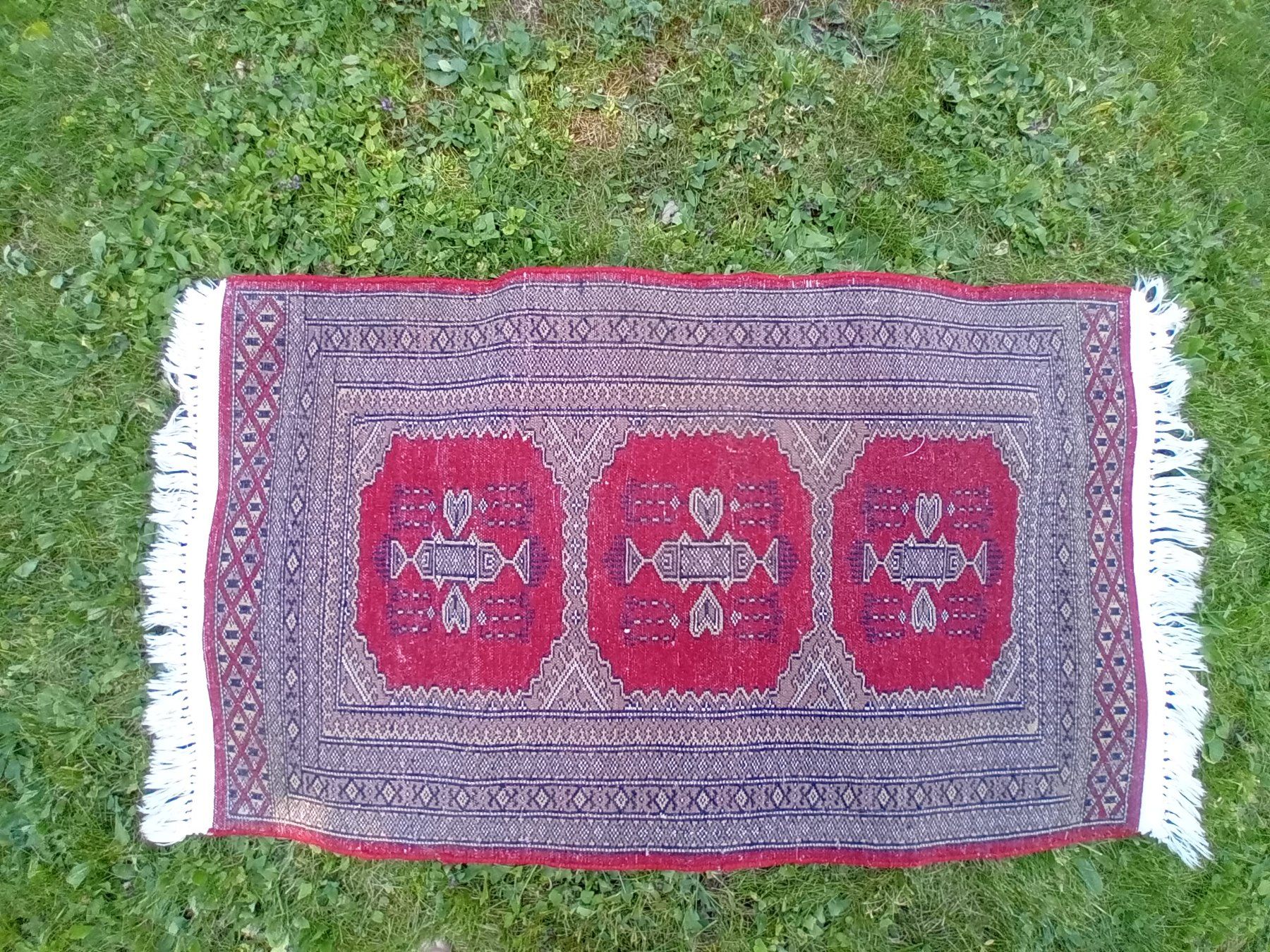 Teppiche: Echter, roter, handgeknüpfter Teppich – Gebraucht aus Elgg von Feuerpferd7777-1966 7
