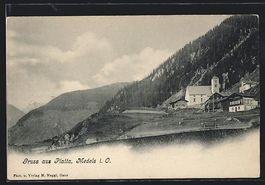 Medels i. O., Platta, Blick auf die Kirc