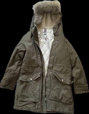 Tommy Hilfiger Winterparka – Khaki, Gr. S – NEU