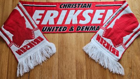 Christian Eriksen Schal Manchester United + Dänemark Fan
