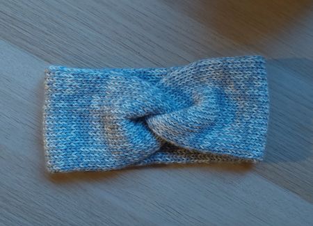 Sirnband gestrickt Merino/Seide NEU!
