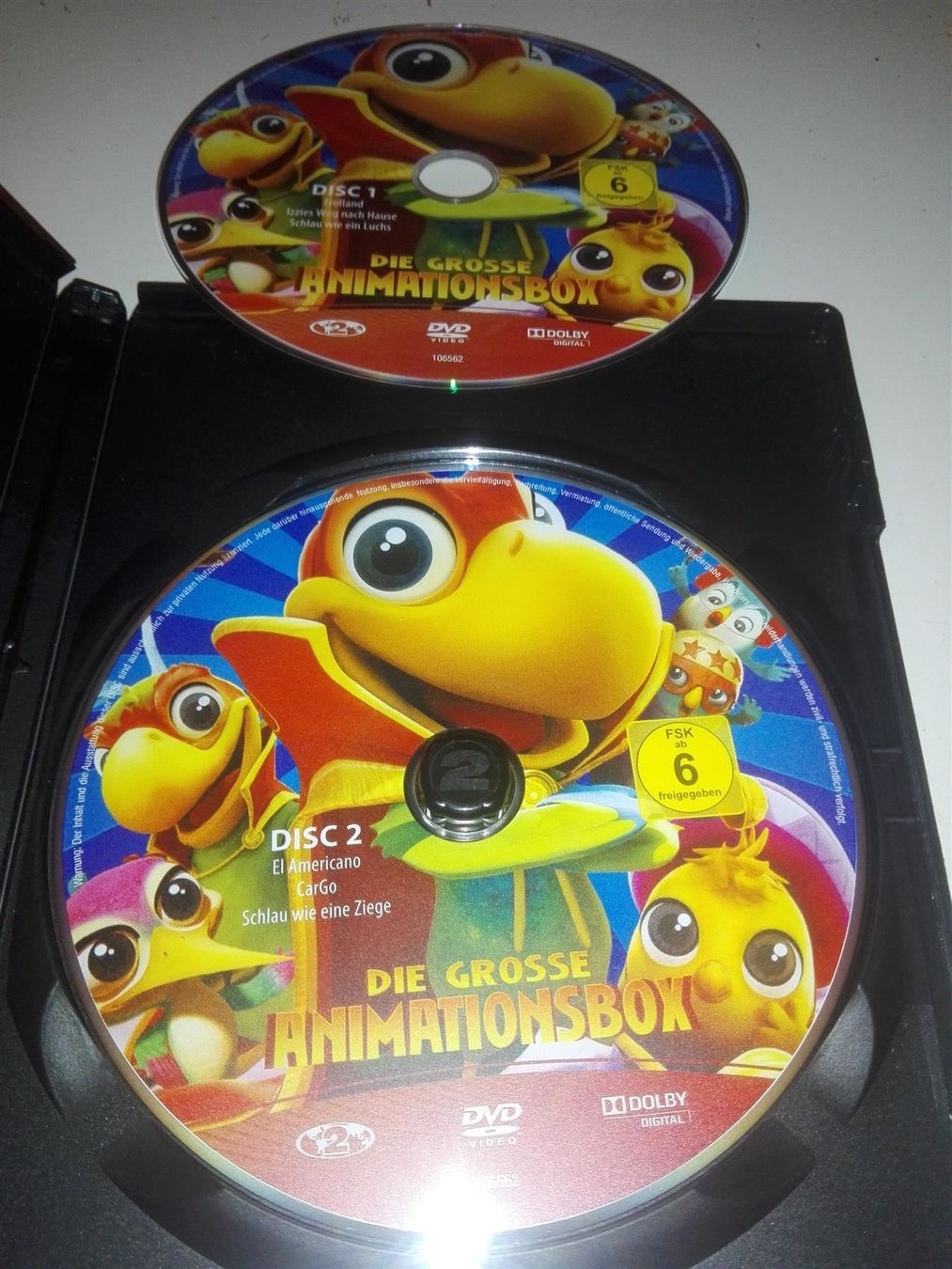 Tutti i DVDs: Die grosse Animationsbox  (6-Trickfilmen) – Usato da St. Gallen venduto da elk2021 2