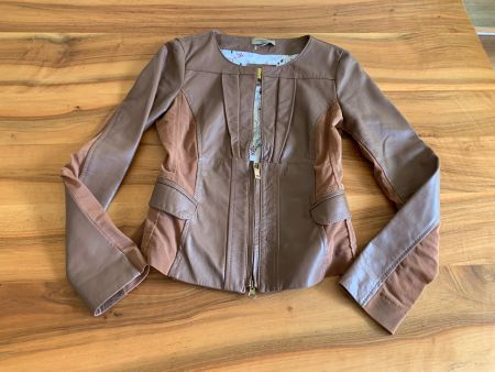 Annarita N braune Luxus Lederjacke Gr. XS wie NEU
