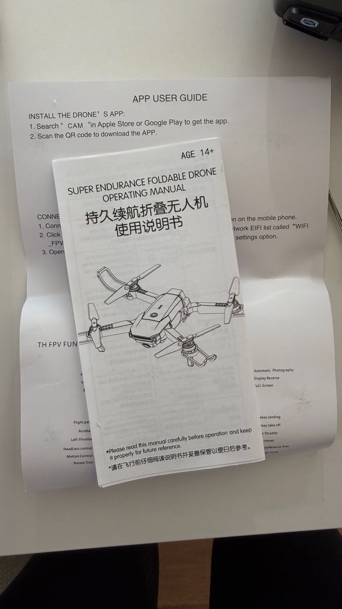 Camcorder: Foldable FPV Drone with Remote Control and Accessories – Neu (gemäss Beschreibung) aus Thalwil von inf_86dk 3