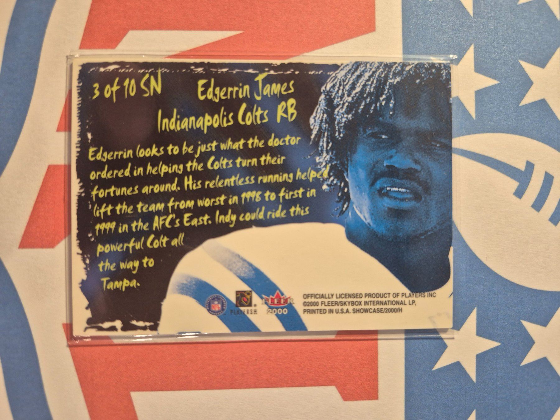 NFL Carte collezionabili: NFL Edgerrin James Indianapolis Colts – Usato da Treiten venduto da Sauber73 1