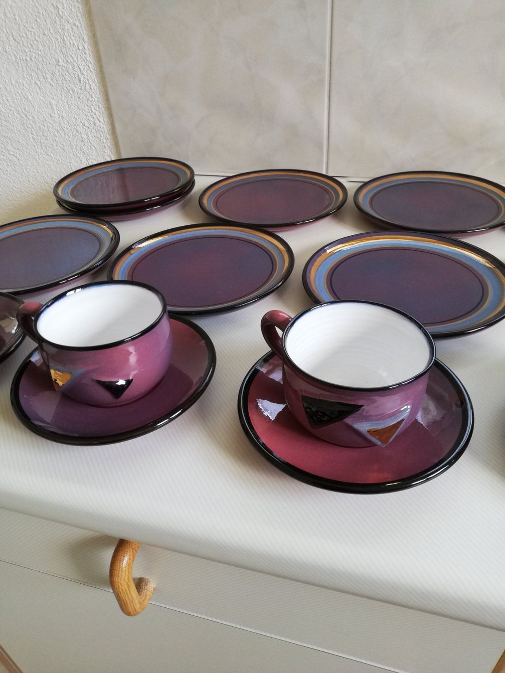 Set di piatti: Kaffeeservice Unikat handmade – Usato da Balgach venduto da FENDIE 3