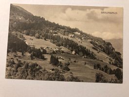 Ansichtskarte Braunwald, alter Druck, gute Erhaltung