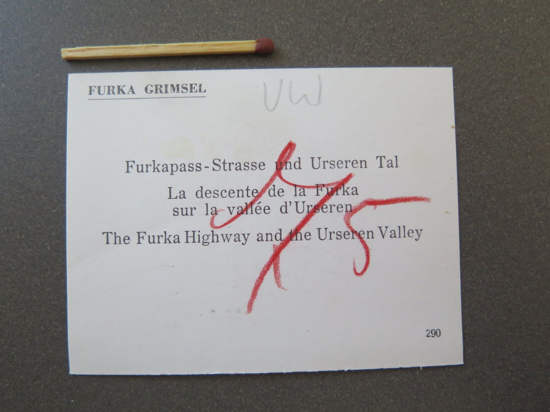 Ansichtskarten: FURKA-OPBERALP - VW-KÄFER – Gebraucht aus Wittenbach von lipasal 1