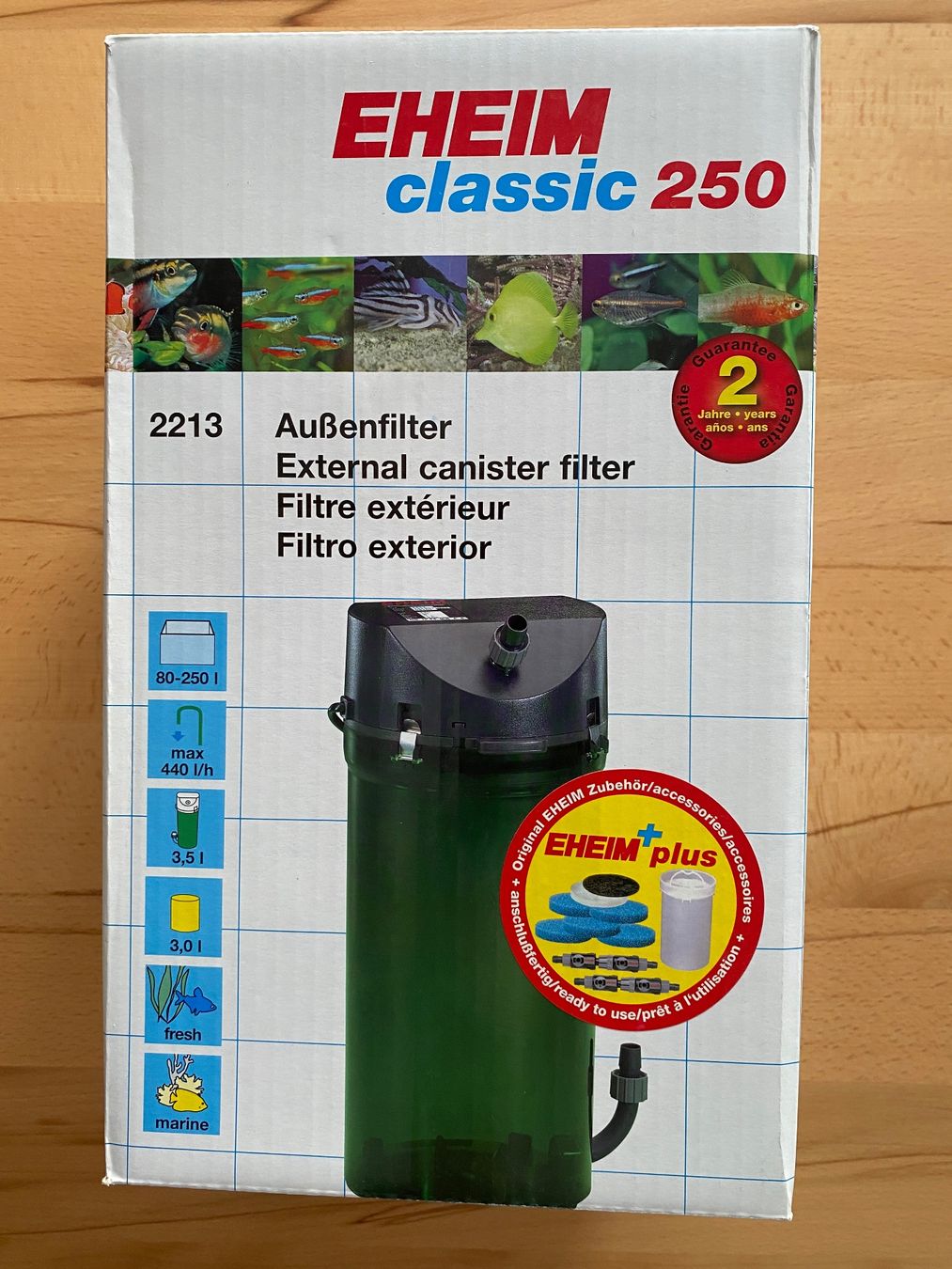 Filter: Aussenfilter Eheim Classic 250 Typ 2213 Neu – Neu und originalverpackt aus Pieterlen von Buntbarsch01