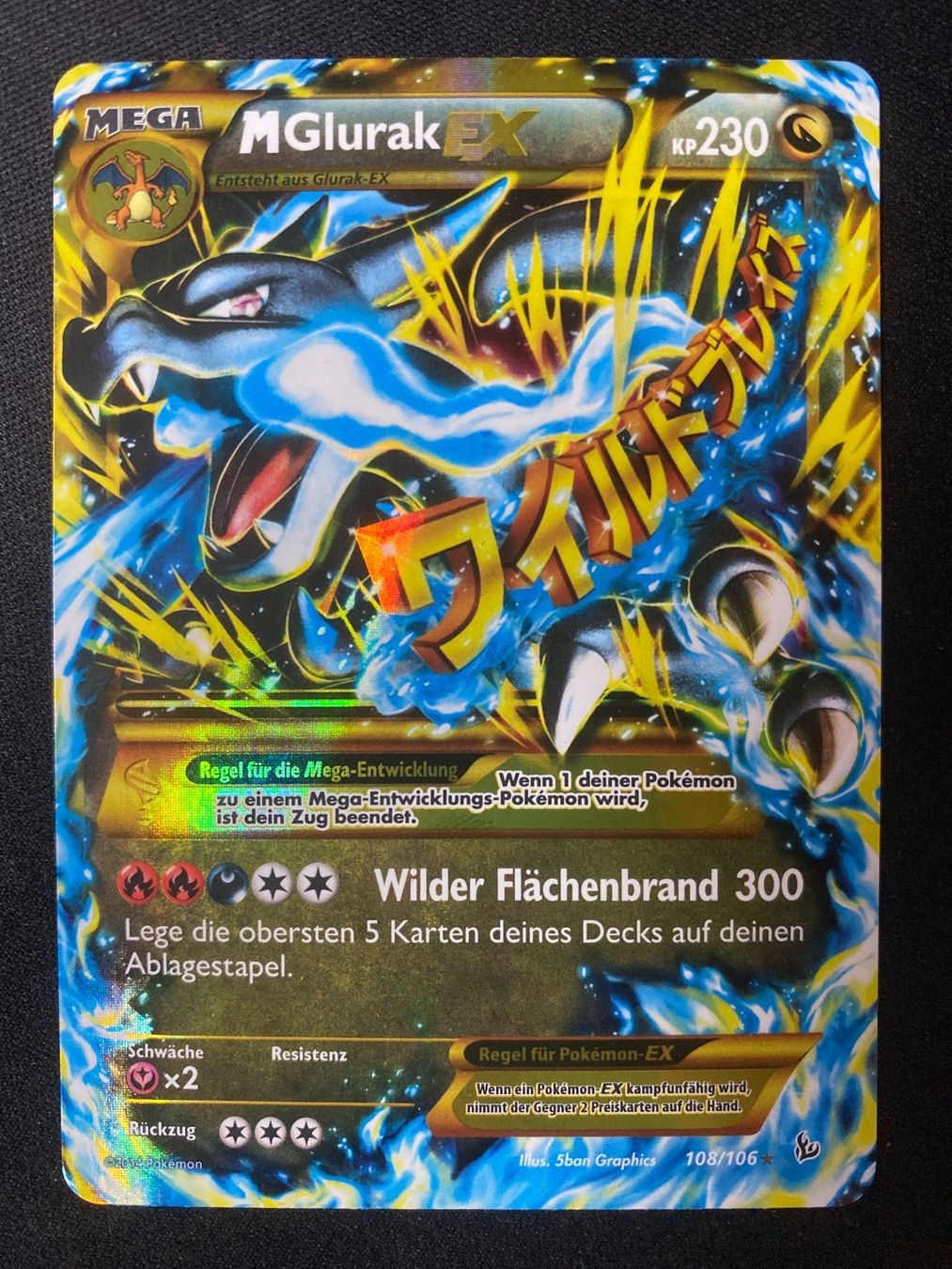 Pokémon Carte collezionabili: M Glurak EX 108 - Charizard - Secret Rare - Flashfire - DE – Nuovo (secondo la descrizione) da Hausen AG venduto da Shrade 2