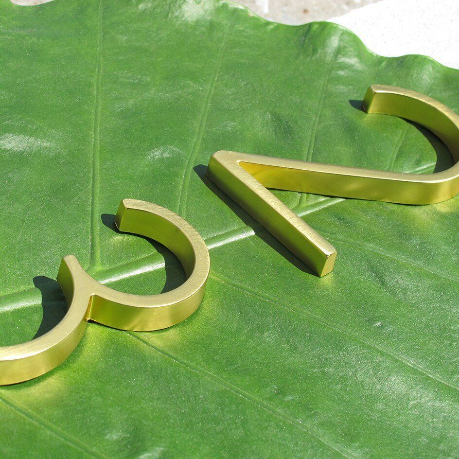 Insegne: 126mm Hausnummer 0-9 & A-B gold – Nuovo e nell'imballaggio originale da Uerkheim venduto da Kaufoption 6