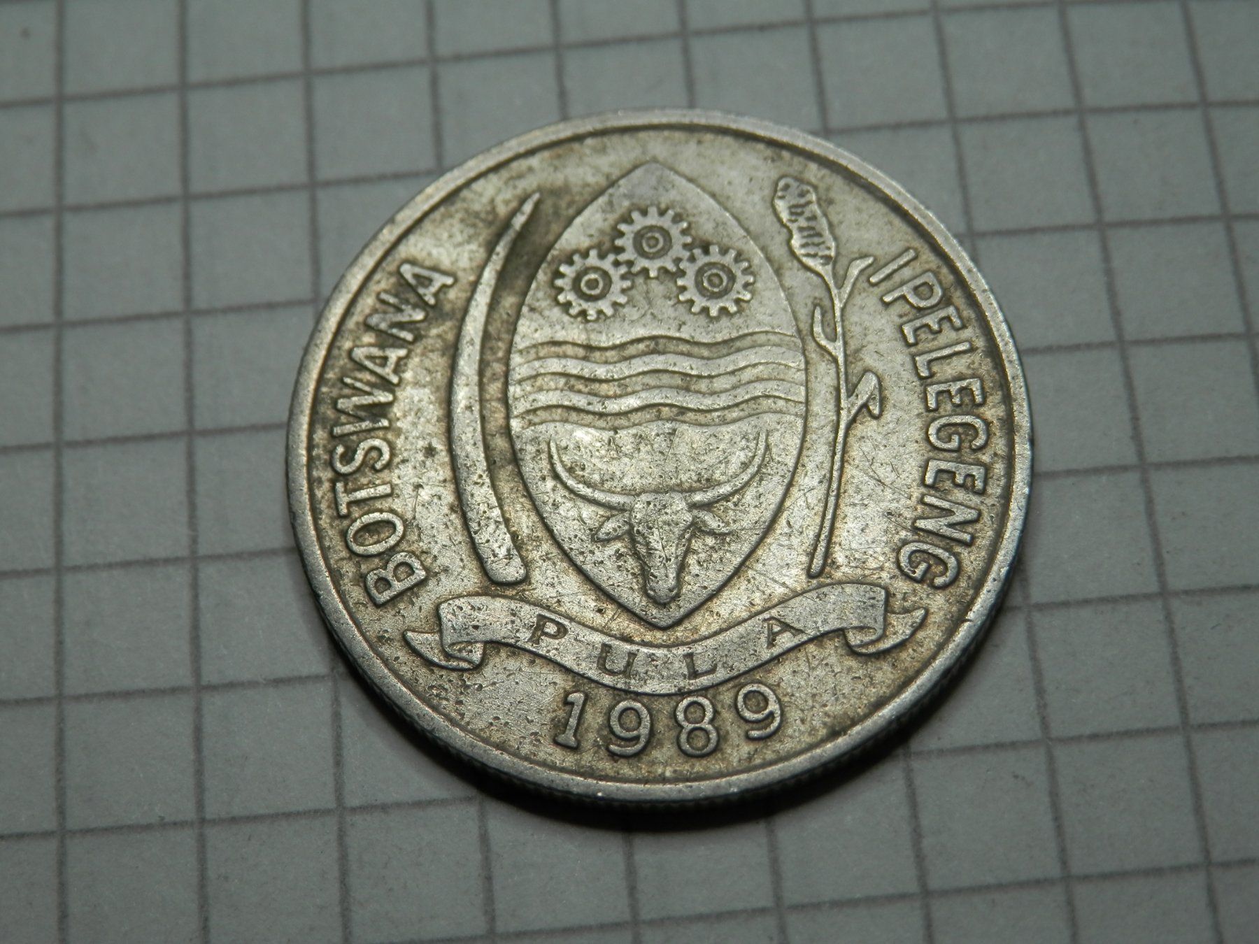 Tutti le monete: Botswana 10 Thebe, 1989 – Usato da Weiach venduto da weiach81