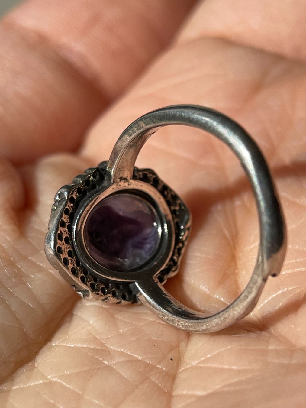 Ringe: Vintage-Ring mit Charoit Verstellbar – Neu und originalverpackt aus Schiers von sisikristall 6