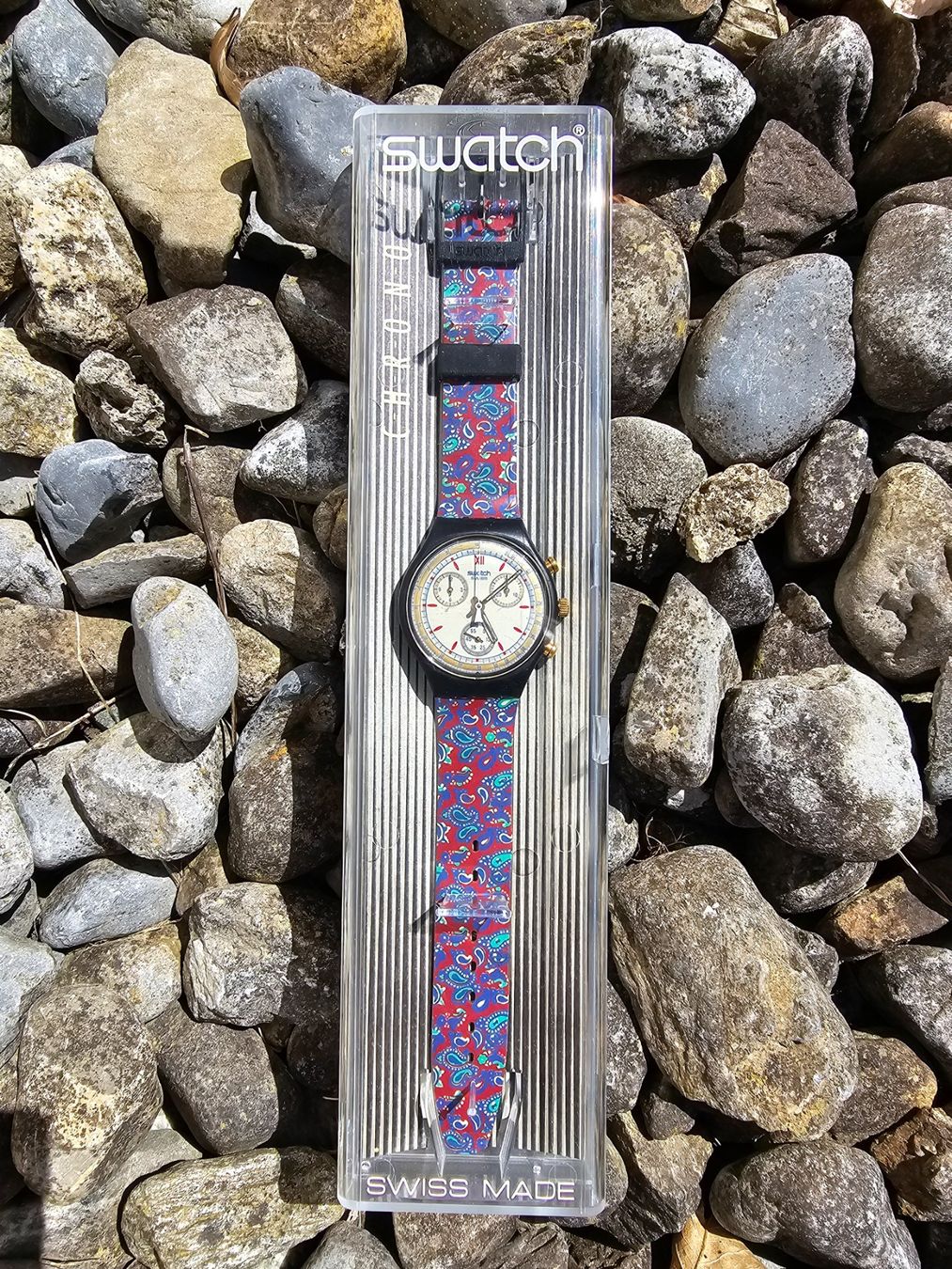 Swatch Orologi: Swatch Award unisex chronograph – Nuovo e nell'imballaggio originale da Engelberg venduto da Zeiges2 1
