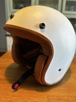 DMD Gr. S, weiss, Leder, Vintage-Look