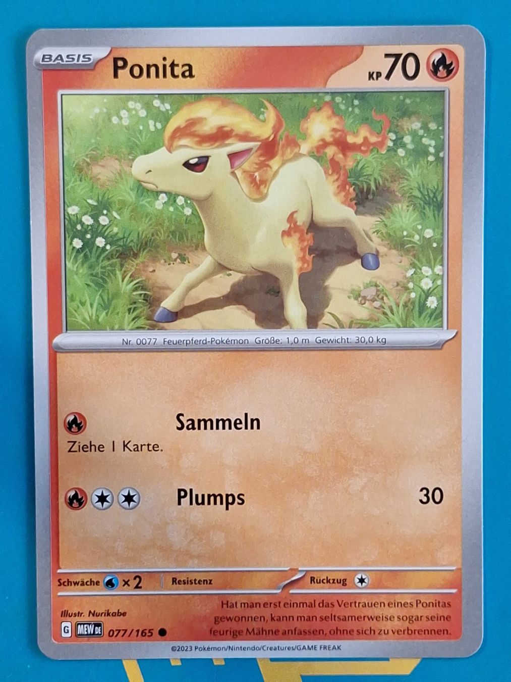 Pokémon Sammelbilder & Trading cards: Ponita - DEUTSCH Mew 151 - #2.8 – Gebraucht aus Altstätten SG von GGsGameshop