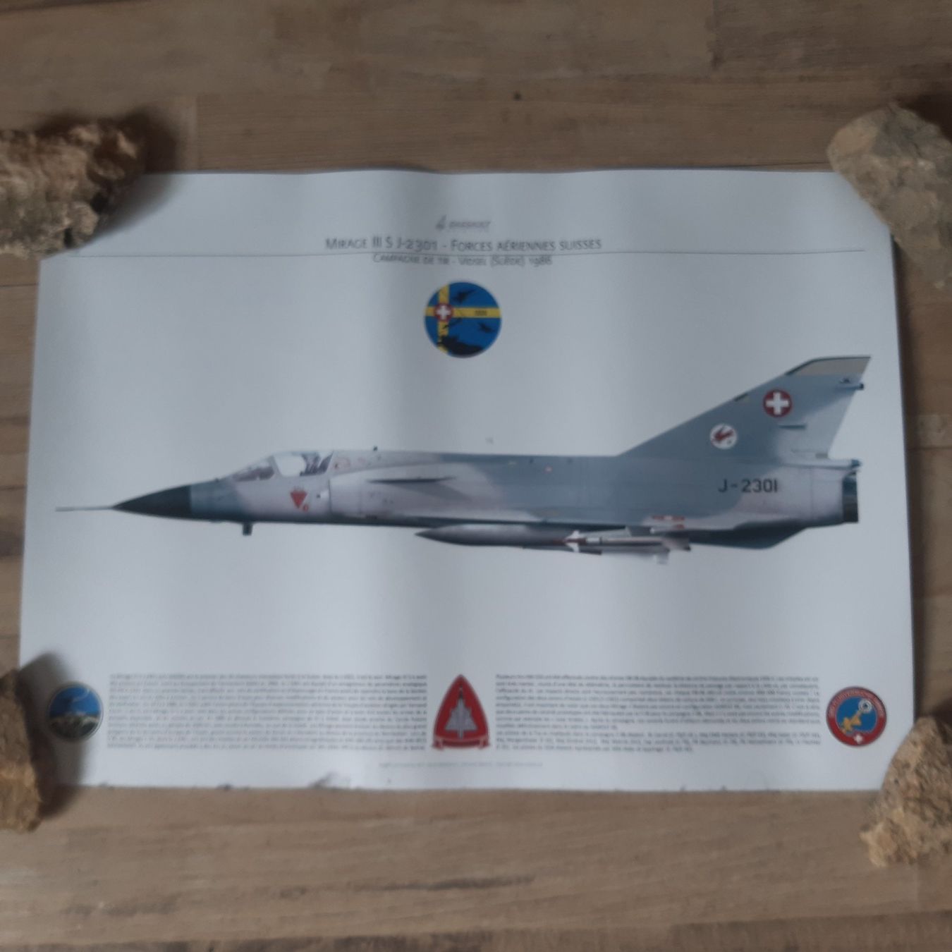 Poster & Bilder: Print Mirage III S Schweizer Luftwaffe – Gebraucht aus Giffers von attila07