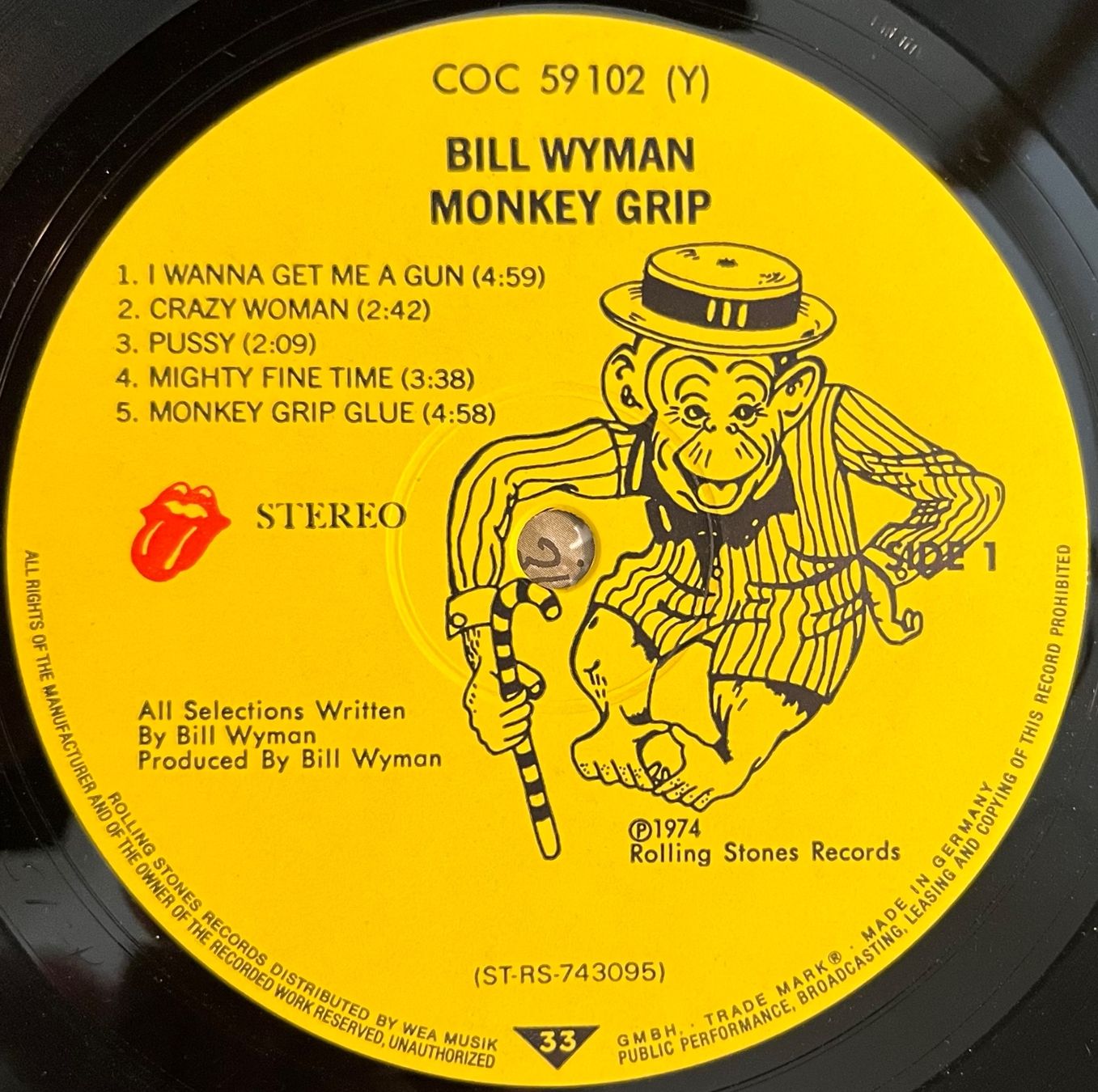 Vinyles: BILL WYMAN - MONKEY GRIP - 33 Tours – D'occasion à Bussigny par vinyl-pas-cher 2