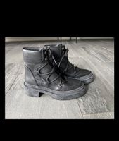 Stiefel Leder schwarz : 37 