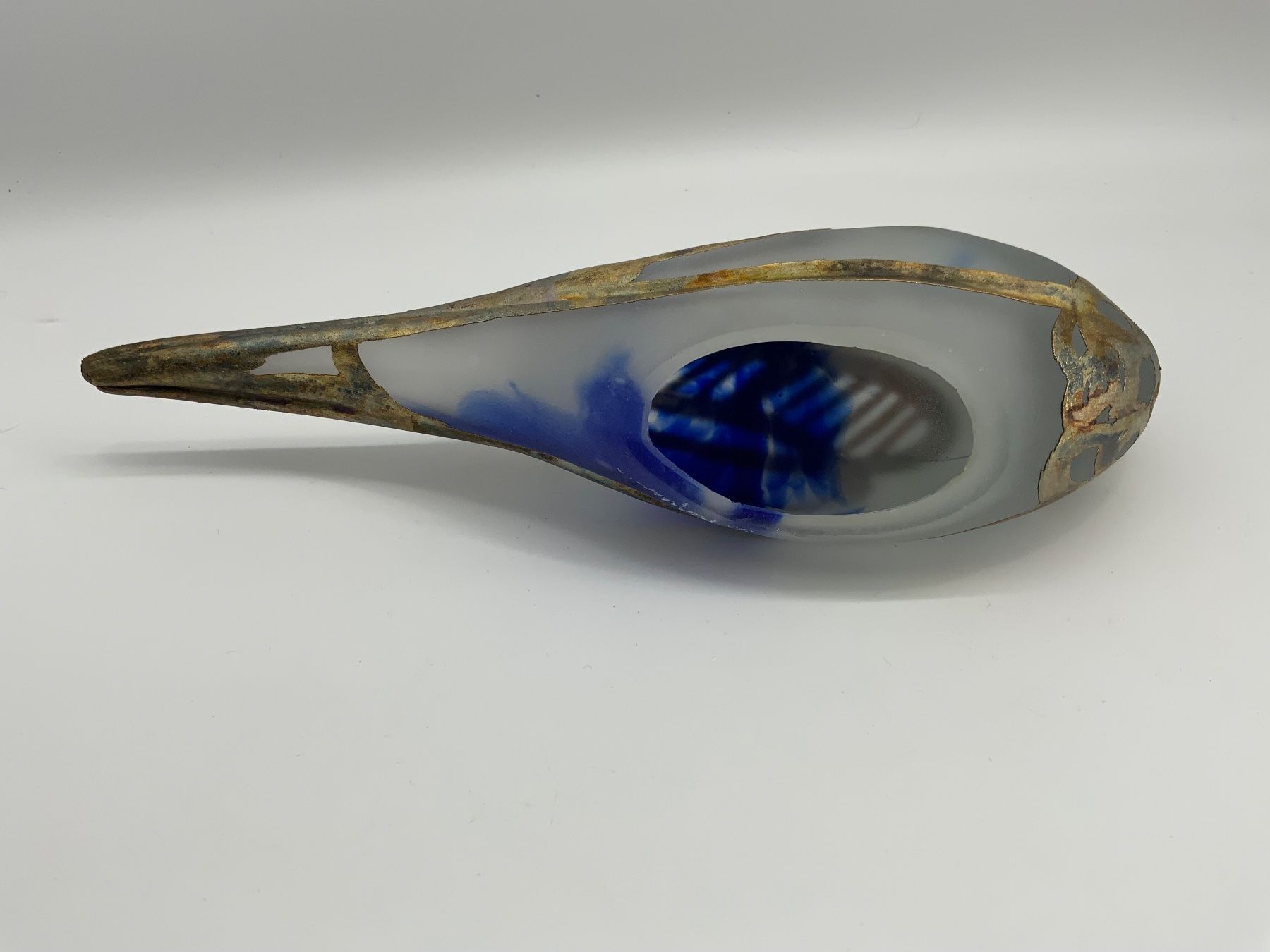 Bicchieri: Design Glas Ente mit Metall – Usato da Erlach venduto da silvia3235 6
