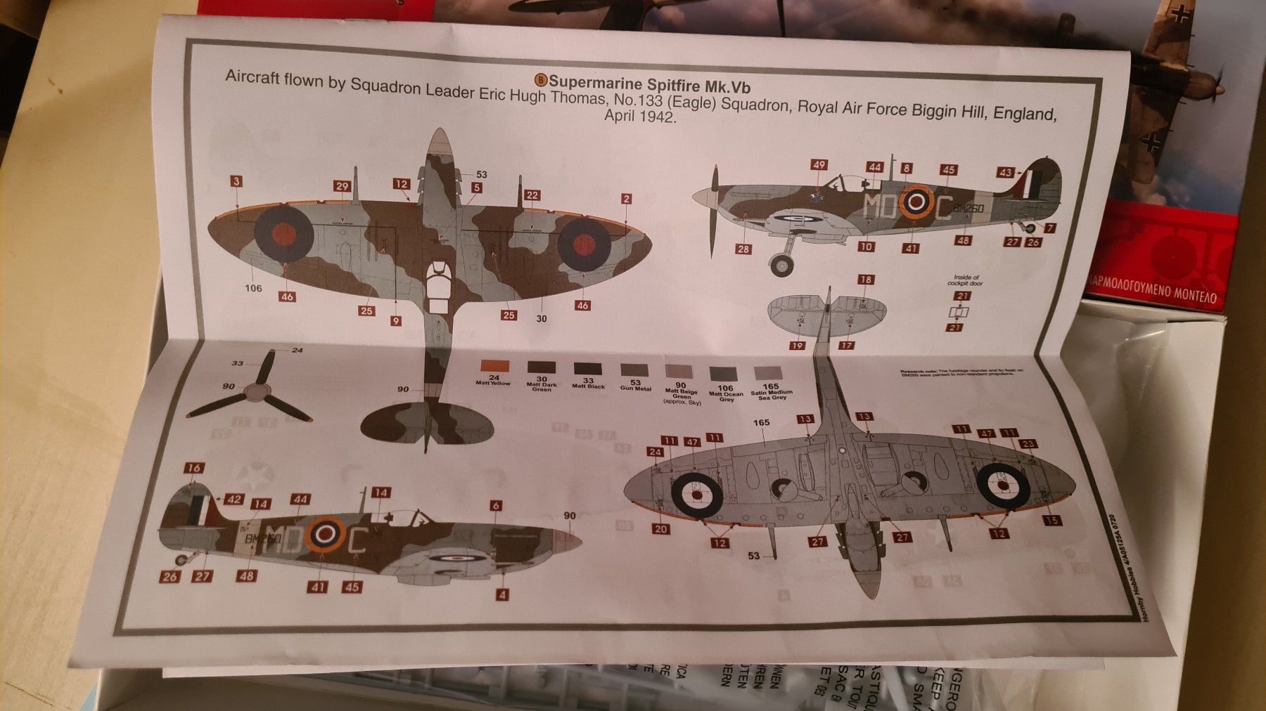 Airfix Kit di modellismo & Modellini statici: 1:48 Spitfire Mk. V - Airfix A05125A – Nuovo (secondo la descrizione) da Bassersdorf venduto da jackbmw 5