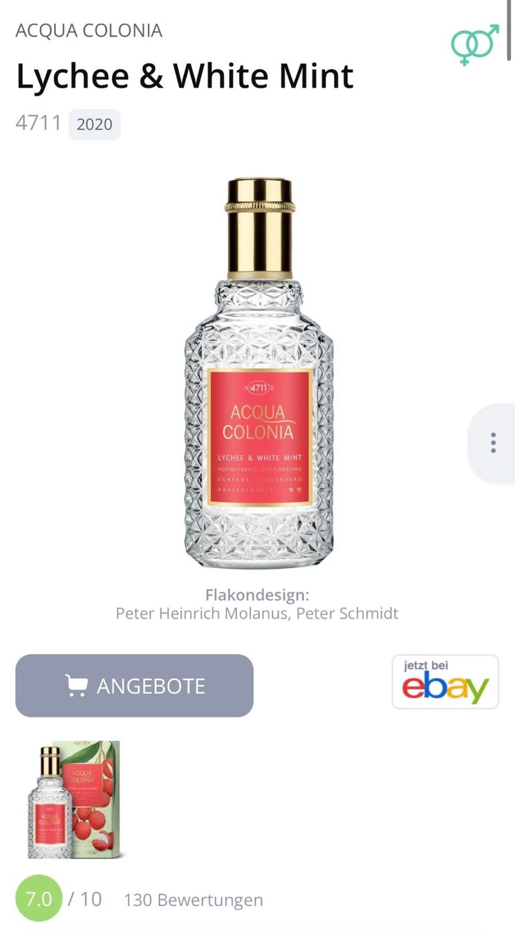 4711 Parfum & Eau de Toilette: 4711 Lychee & White Mint 5ml.EDC Abfüllung Unisex – Gebraucht aus Zürich von deruja 6
